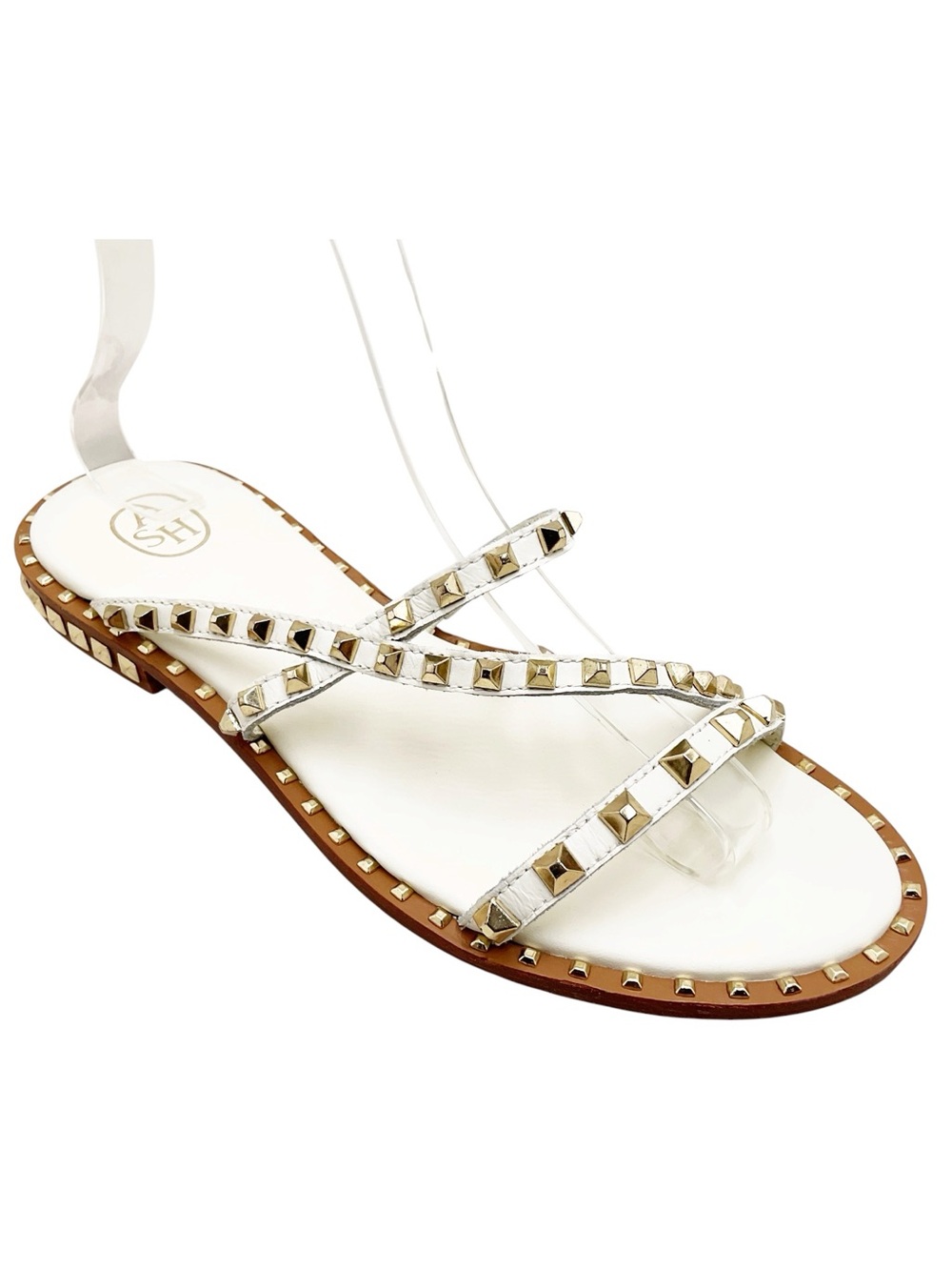 {ASH} Peace Studded Leather Sandals